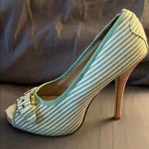 Striped Heels